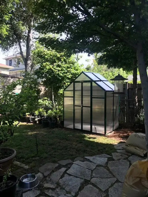 Grandio Element 6x4 Greenhouse Kit customer install